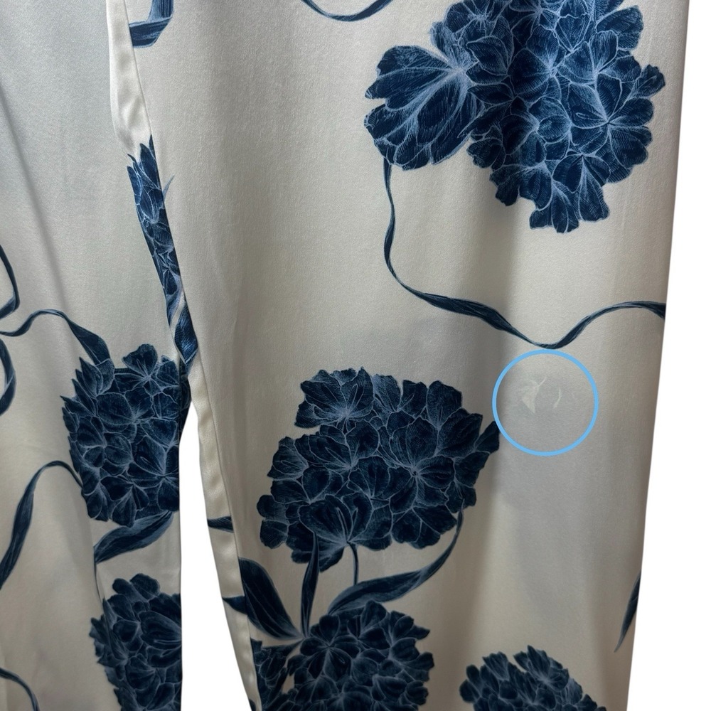 La Perla Floral 100% Silk Pajama Pants Cozy Feminine Dainty Special‎ Occasion L - Picture 6 of 16